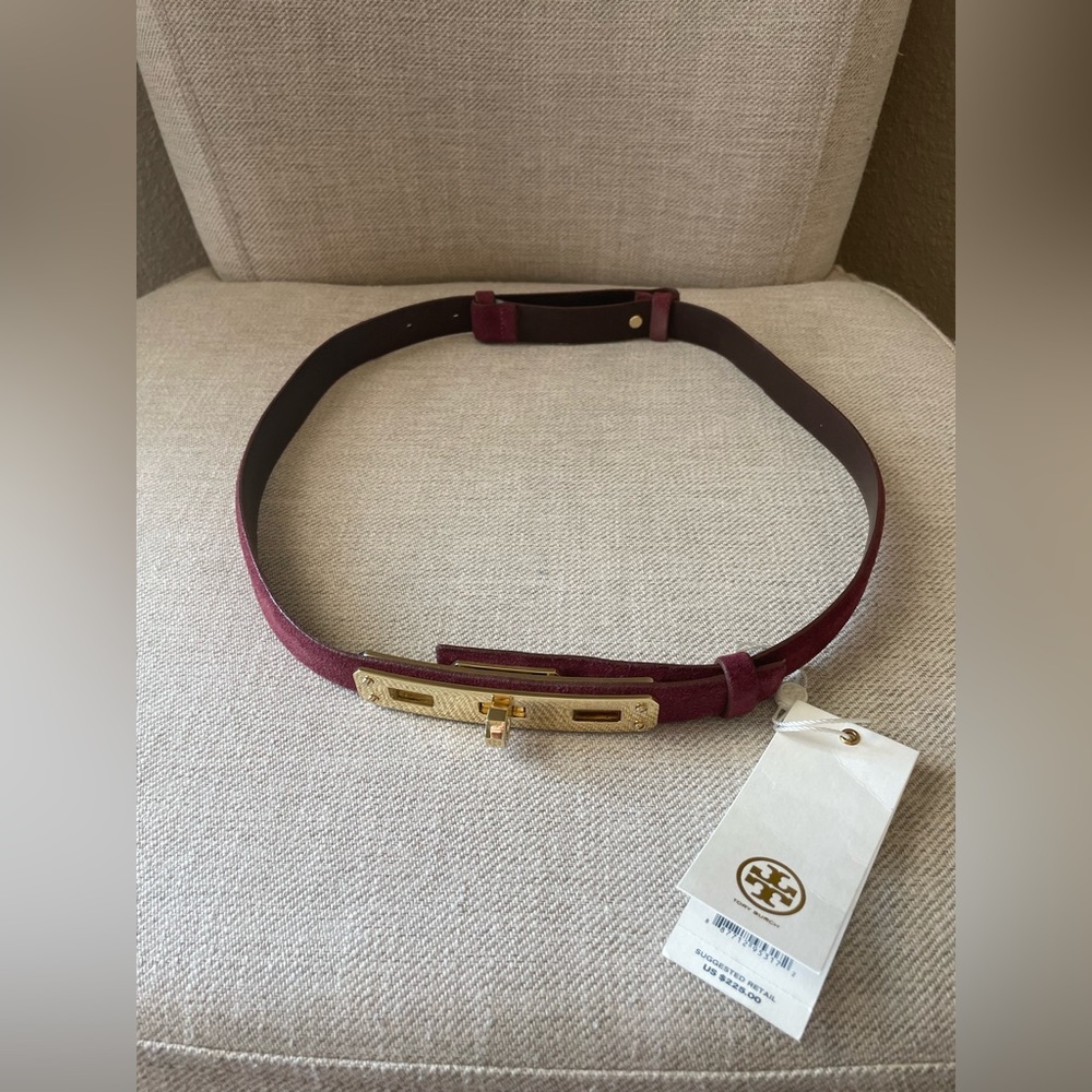 Tory Burch Cabernet “Brynn” Belt